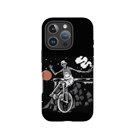 SKELETON AND BIKE IPhone Cases