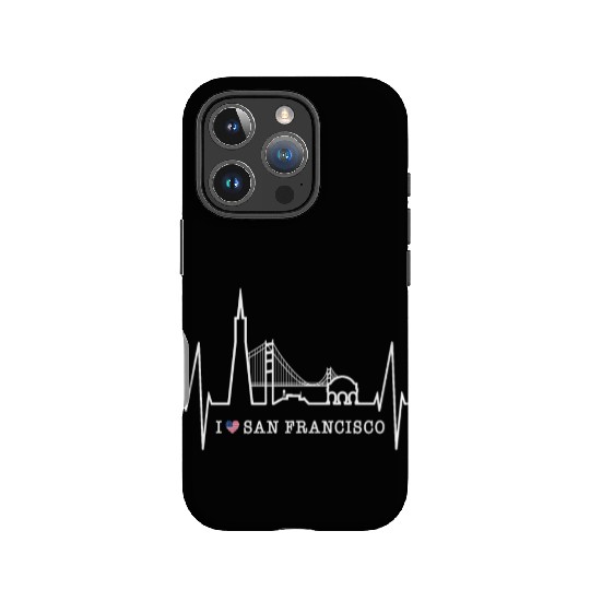 San Francisco Skyline Heartbeat California Lover IPhone Cases