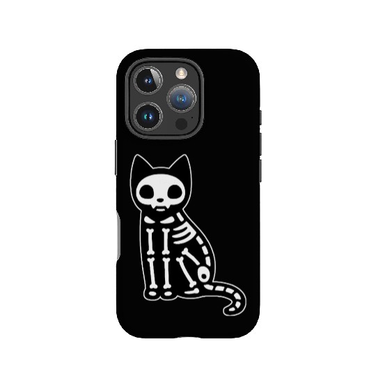 Skeleton Cat Halloween IPhone Cases
