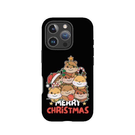 Hamster Christmas Tree Merry Christmas IPhone Cases