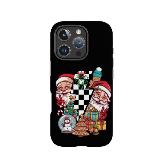 Retro Christmas, Santa, Groovy, Disco Ball, Frosty IPhone Cases