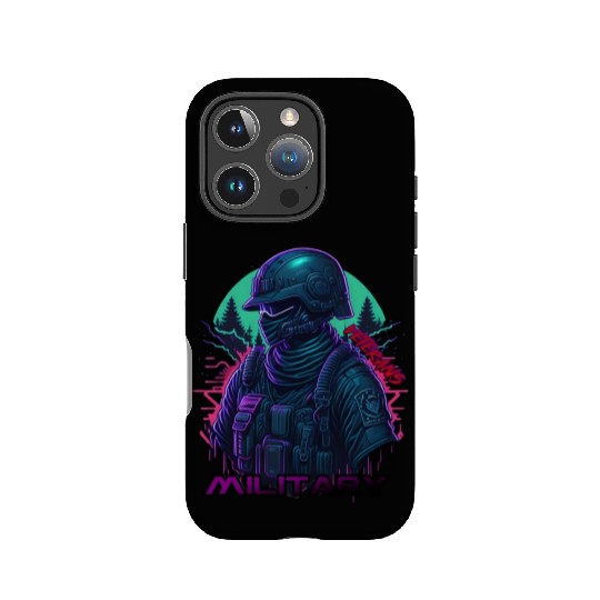 A neon Veterans Day vector IPhone Cases