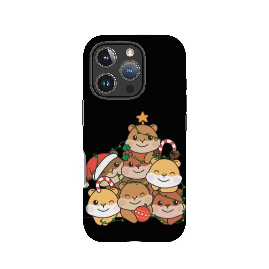 Hamster Christmas Tree Funny Animal Christmas IPhone Cases