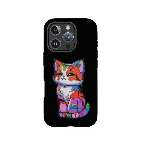 Colorful Cute cat for cat Lovers IPhone Cases