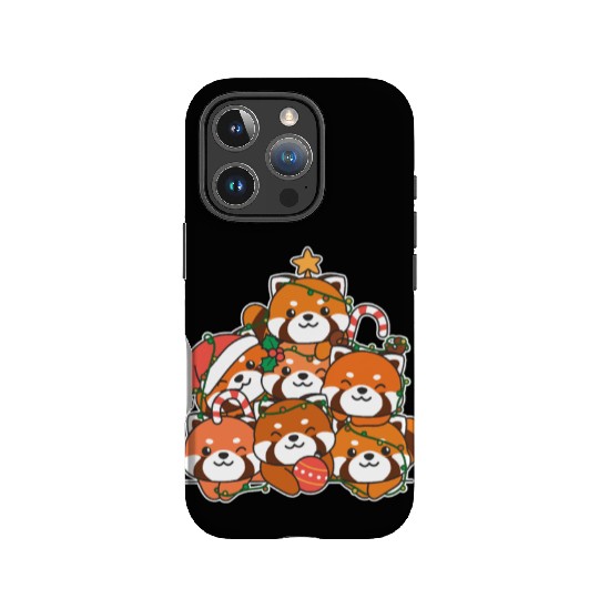 Red Panda Christmas Tree Funny Animal IPhone Cases