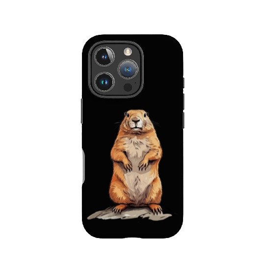 Groundhog Marmot for a Marmot lover groundhog fan IPhone Cases
