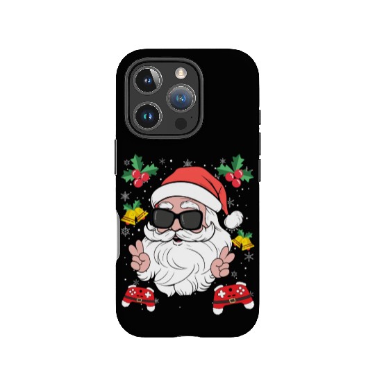 Santa Cool Gamer Video Game X-Mas Gaming IPhone Cases