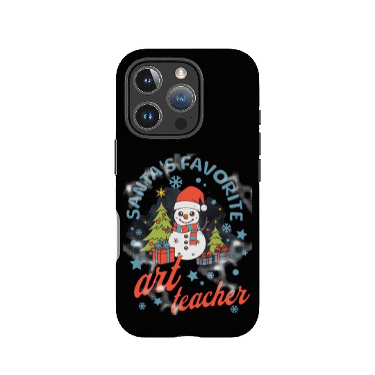 Santa s favorite art teacher IPhone Cases