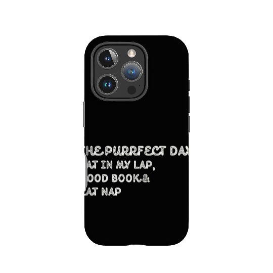 Cat in My Lap Book Catnap The Purrfect Day IPhone Cases