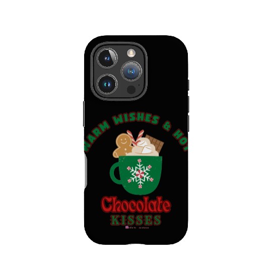 Warm Wishes & Hot Chocolate Kisses Greetings IPhone Cases