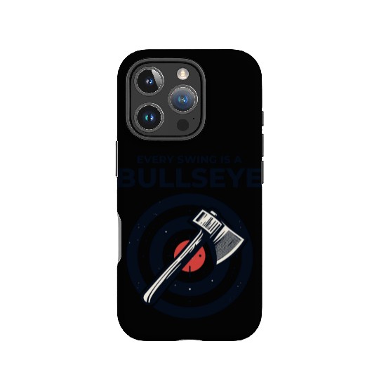 Axe Throwing Axe Thrower Lumberjack Funny Bullseye IPhone Cases