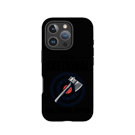 Axetional Axe Throwing Bullseye Aim Throw Repeat IPhone Cases