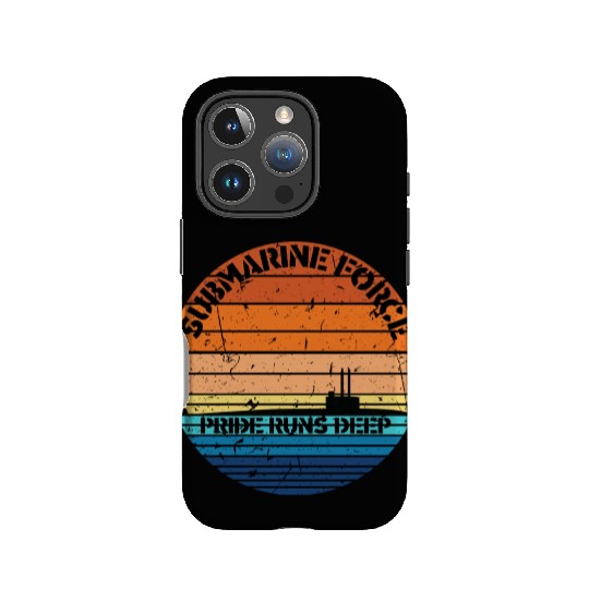 Sunset Navy Submarine Force Pride Runs Deep IPhone Cases