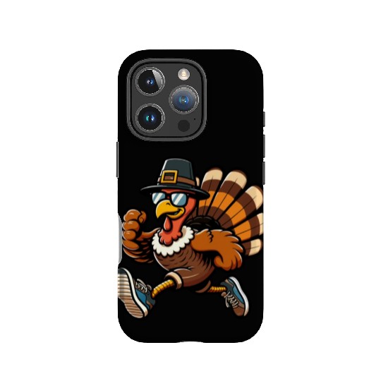 Running Turkey- Turkey Trot Running Thanksgiving IPhone Cases