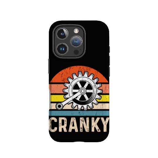 Cranky Vintage Sun funny Bicycle Lovers IPhone Cases