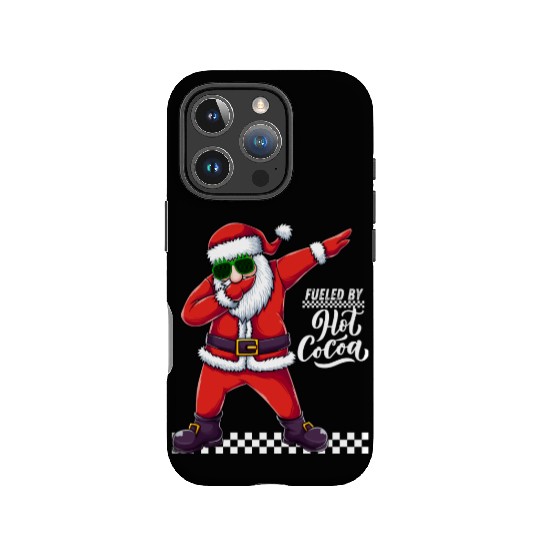 Fueled by Hot Cocoa, dabbing Santa IPhone Cases