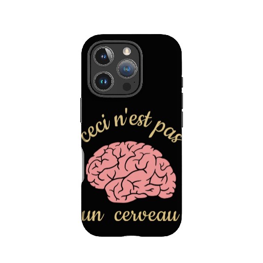 Ceci Nest Pas Un Cerveau Art Teacher Brain IPhone Cases