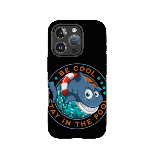 Be Cool Stay In The Pool Swim Team Swimmingstay in IPhone Cases
