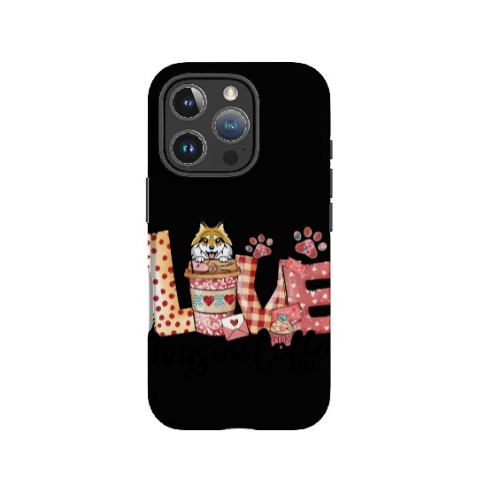 Pomeranian Dog Coffee Lover Dog Mom Valentines Da IPhone Cases