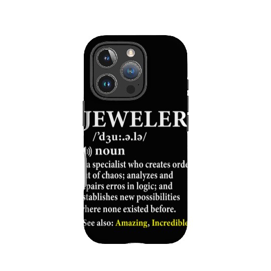 Jeweler Definition Funny Gemologist Gift IPhone Cases