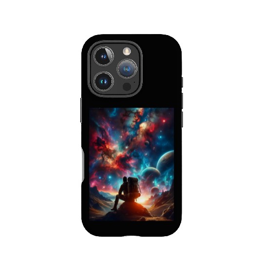 A Lonely Journey In The Embrace Of Infinity. IPhone Cases