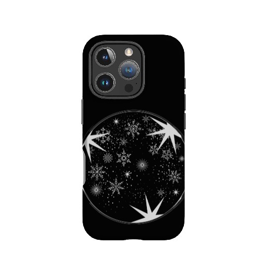 beautiful stars and snow for Christmas IPhone Cases