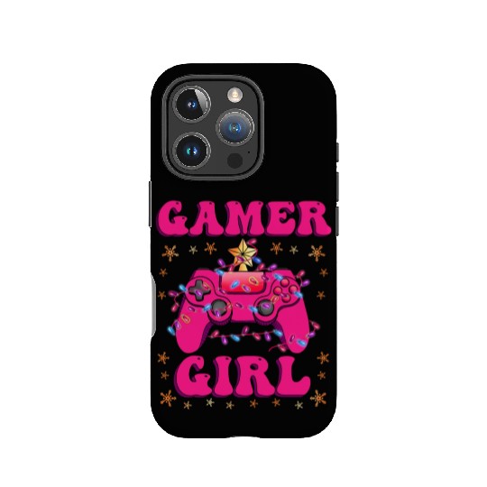 Gamer Girl Christmas Gamer Video Game X-Mas IPhone Cases