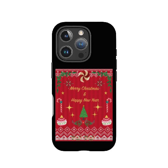 Christmas tree ugly christmas sweater IPhone Cases
