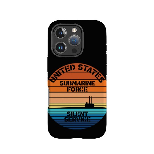 Sunset Us Submarine Force Silent Service IPhone Cases