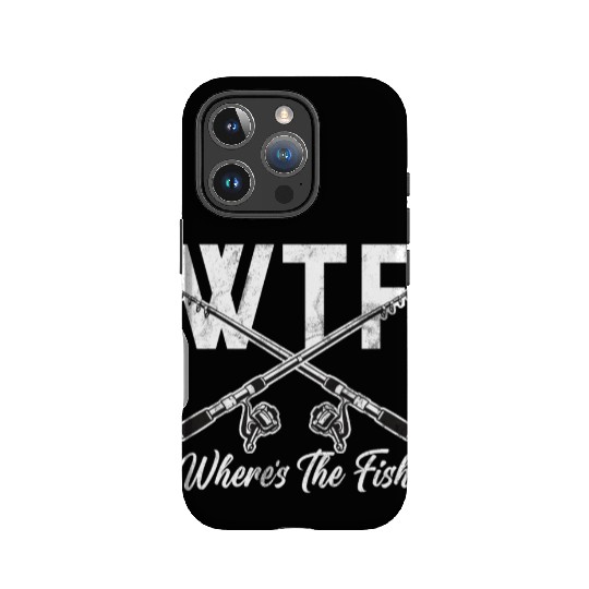 WTF Wheres The Fish Catfish Catfishing Angler IPhone Cases