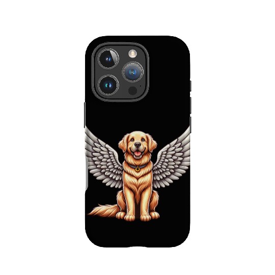 Golden Retriever Angel - Gentle Dog with Wings IPhone Cases