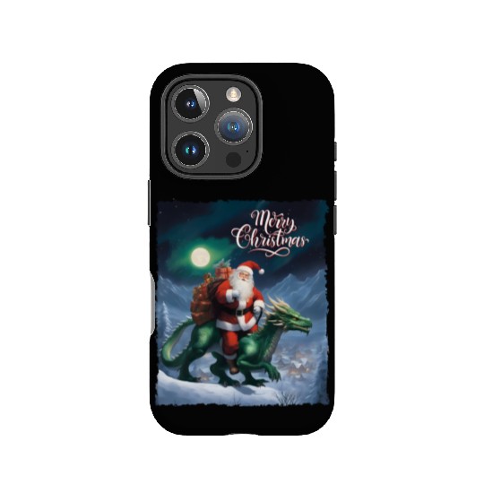 GREEN DRAGON CHRISTMAS IPhone Cases