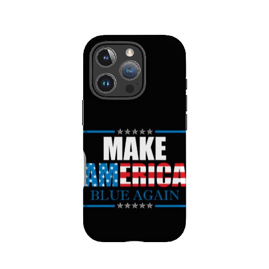Make America Blue Again Patriotic American Flag IPhone Cases