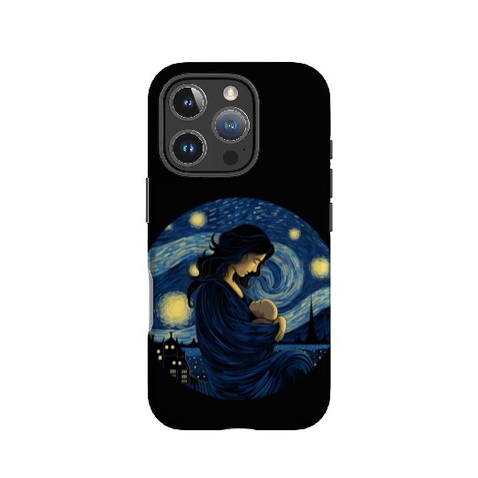 Breastfeeding Starry Night IPhone Cases Motherhood