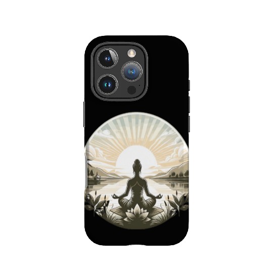 Yoga lotus design IPhone Cases