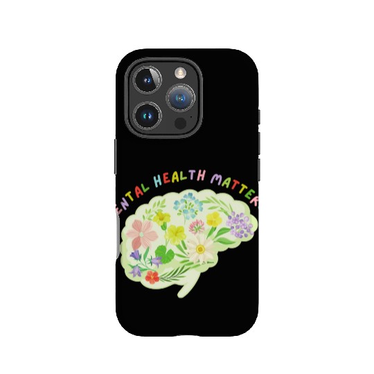 Mental Health Matters Floral Mind Nature Brain IPhone Cases