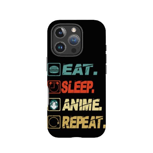 Eat Sleep Anime Repeat Ramen Kawaii Japanese Manga IPhone Cases