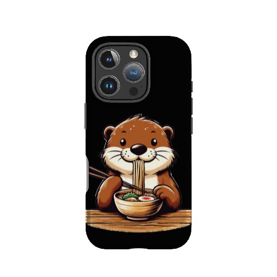 Sweet Otter Eats Ramen Noodles Otters Ramen IPhone Cases
