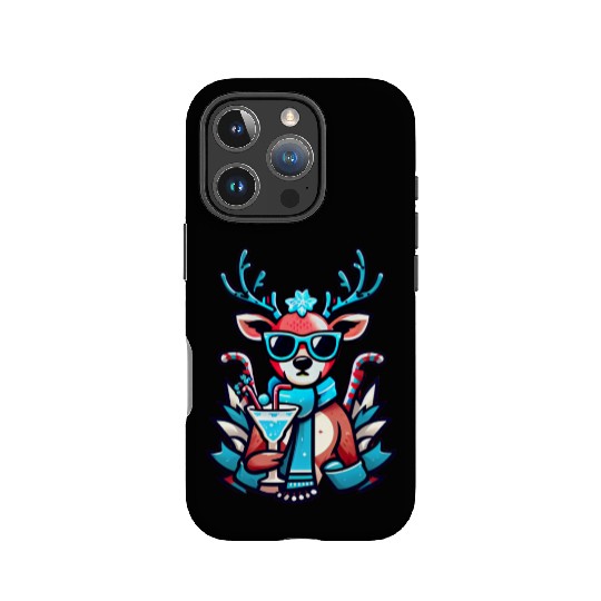 cool reindeer IPhone Cases