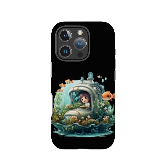 A delightful kawaii book submarine exploring IPhone Cases