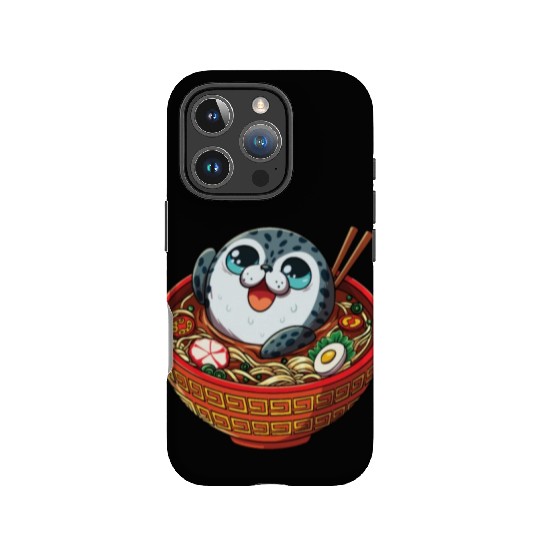 Marine Animal Sea Creature Ocean Ramen Soup Seal IPhone Cases