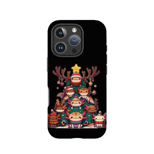 Axolotl Christmas Tree Merry Christmas IPhone Cases