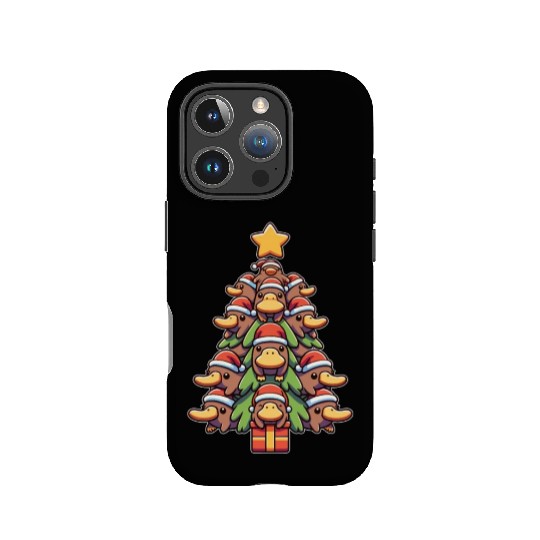 Platypus, Christmas Tree, Merry Christmas IPhone Cases