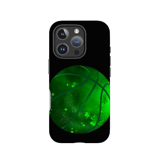 Basketball Shamrock Lucky Clover Irish St Patrick IPhone Cases