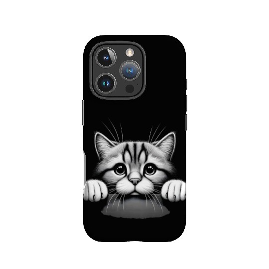 tom cat More Treats 11 - Cute realistic cat IPhone Cases