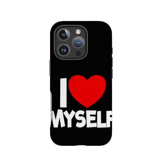 I Love Myself Red Heart Self Love Affirmation IPhone Cases