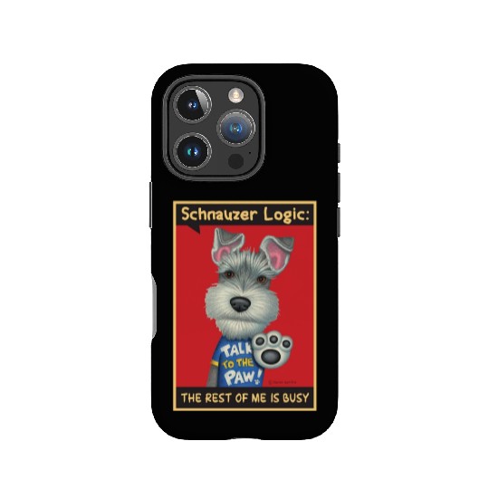 Schnauzer Logic IPhone Cases
