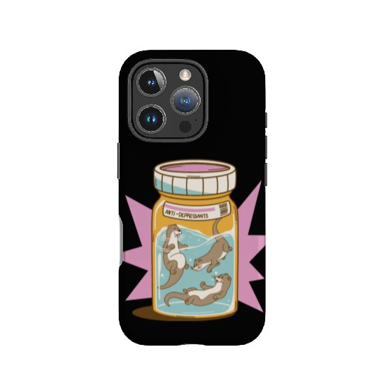 Joyful Otter Jar IPhone Cases