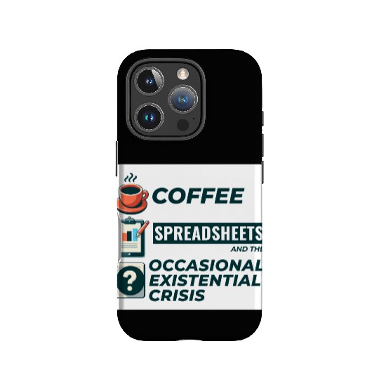 Accountant Bookkeeping Coffee Spreadsheets Funny IPhone Cases