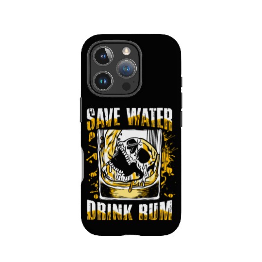 Save water drink rum | pub crawl drinking IPhone Cases